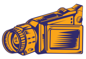 video camera opnemer houtsnede png