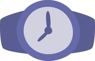 reloj de pulsera púrpura, ilustración, vector, sobre un fondo blanco. vector