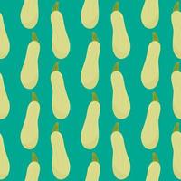 Fresh Green zucchini , seamless pattern on a green background. vector