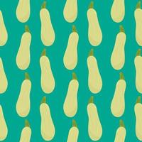 Fresh Green zucchini , seamless pattern on a green background. vector