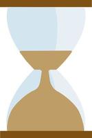 Hourglass, vector or color illustration.