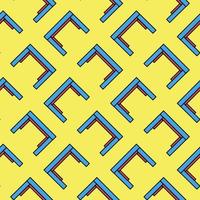 Little tables, seamless pattern on yellow background. vector