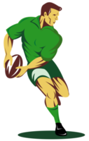 jugador de rugby pateando la pelota png