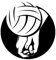 jugador de voleibol golpeando la pelota png