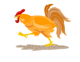 Rooster Cockerel Cock Retro png