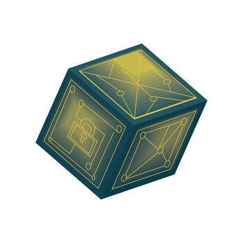 cryptocurrency and blockchain vector