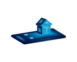 smart home wireless vector