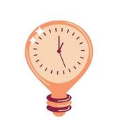 time clock idea vector