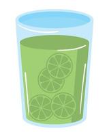 bebida de vaso de limonada vector