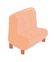 icono de muebles de silla vector
