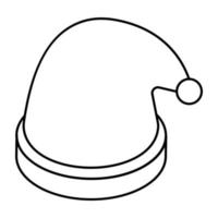 A beautiful design icon of christmas hat vector