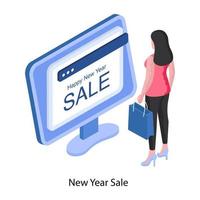 New Year Sale vector