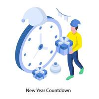 New Year Countdown vector