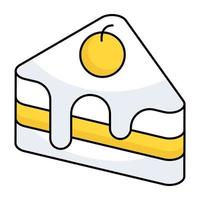 A perfect design icon of cake slice vector