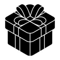 un diseño de icono de caja de regalo vector