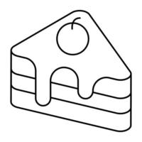 A perfect design icon of cake slice vector