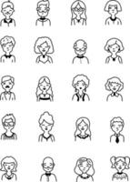 Different persons, illustration, vector on a white background