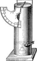 ilustración vintage de horno alcohólico. vector