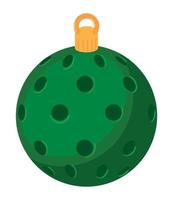 bola de navidad verde vector