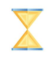 hourglass timer paper art vector