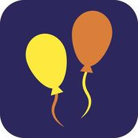 Party balloons, illustration, vector, on a white background. vector