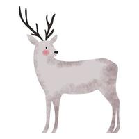 deer winter animal vector