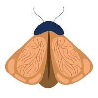 moth bug icon vector