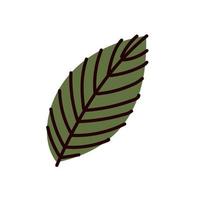 icono de hoja verde vector