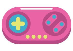 90s retro gamepad vector