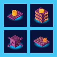 set of isometric cryptocurrency vector