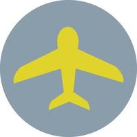 icono de avión de viaje, ilustración, sobre un fondo blanco. vector