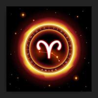 Aries zodiac constellation symbol with modern, esoteric and boho styles. Fit for paranormal, tarot readers and astrologers vector