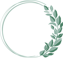 A circular frame of tree branches used for decoration 5 png