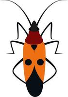 Bug, illustration, vector on white background.