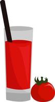 Bloody mary, illustration, vector on white background