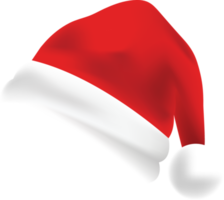 isolate red santa hat  png