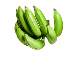 Green banana, raw banana transparent background png