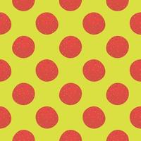 Red citrus,seamless pattern on yellow background. vector