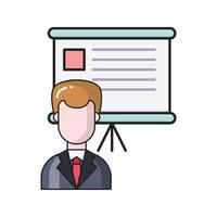 presentaion employee vector illustration on a background.Premium quality symbols.vector icons for concept and graphic design.