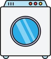 washing machine vector illustration on a background.Premium quality symbols.vector icons for concept and graphic design.