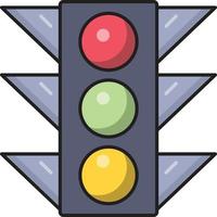 traffic light vector illustration on a background.Premium quality symbols.vector icons for concept and graphic design.