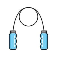 jumping rope vector illustration on a background.Premium quality symbols.vector icons for concept and graphic design.