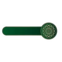 lusso mandala ornamento, verde e oro, il giro confine png