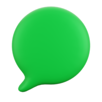 Speech Bubble 3D Icon, suitable for use as an additional element in your poster, banner and template designs png