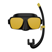 snorkeling goggles 3d icon, suitable to be used as an additional element in your poster, banner and template designs png