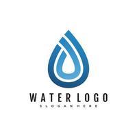 Ilustración de icono de plantilla de diseño de logotipo de agua vector