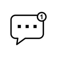 Speech bubble icon vector design templates