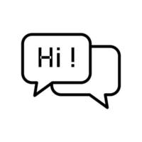 Speech bubble icon vector design templates