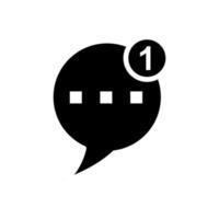 Speech bubble icon vector design templates