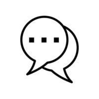 Speech bubble icon vector design templates